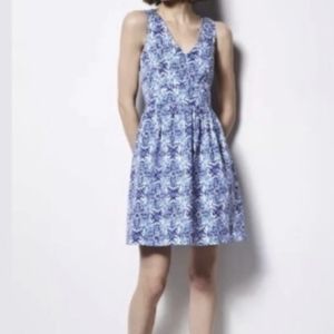 Milly Blue Paisley Sleeveless Dress